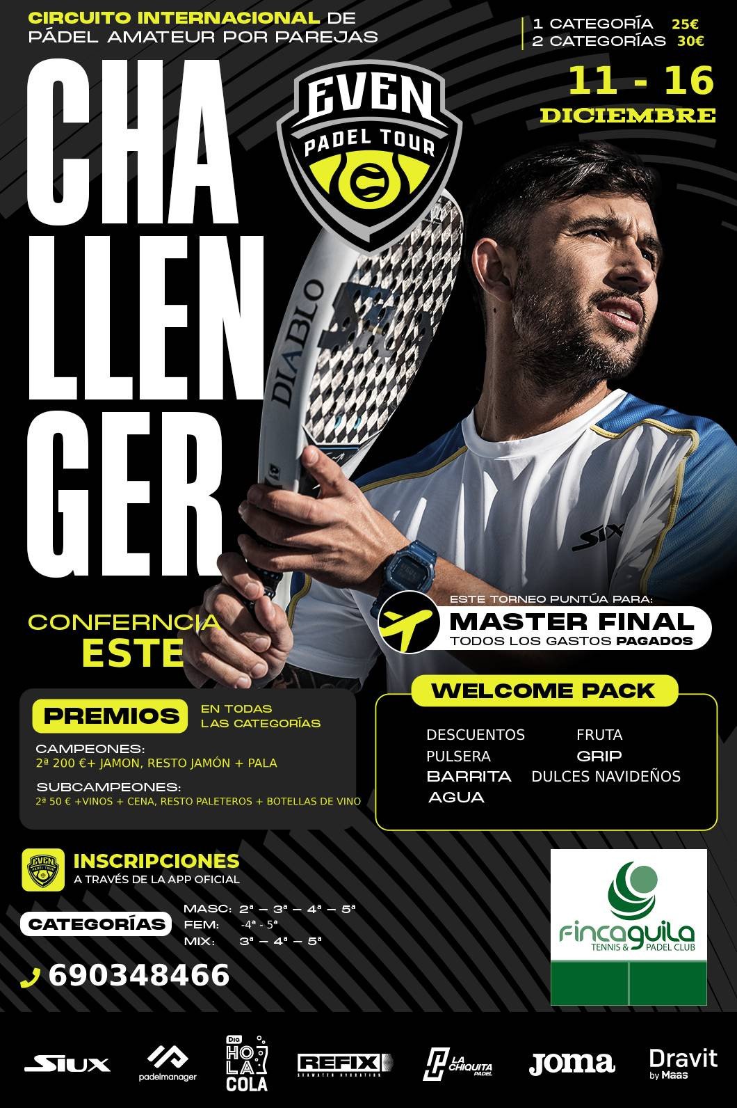 1er Challenger Even Padel Finca Guila Tenis & Padel Club, Benidorm